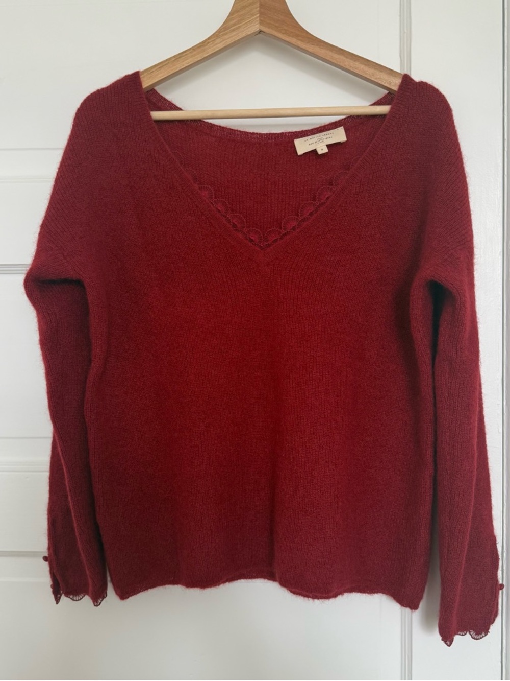 Sezane Nicky Sweater in Raspberry - Picture 3 of 9